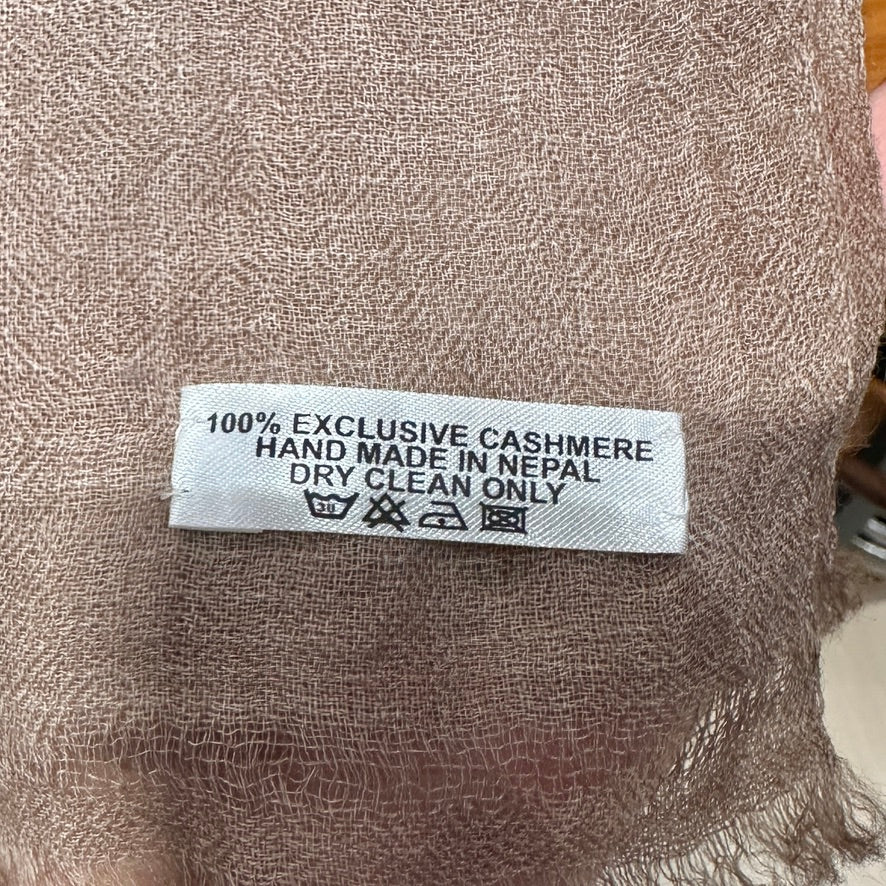 尼泊爾雙色薄身Baby Cashmere圍巾
