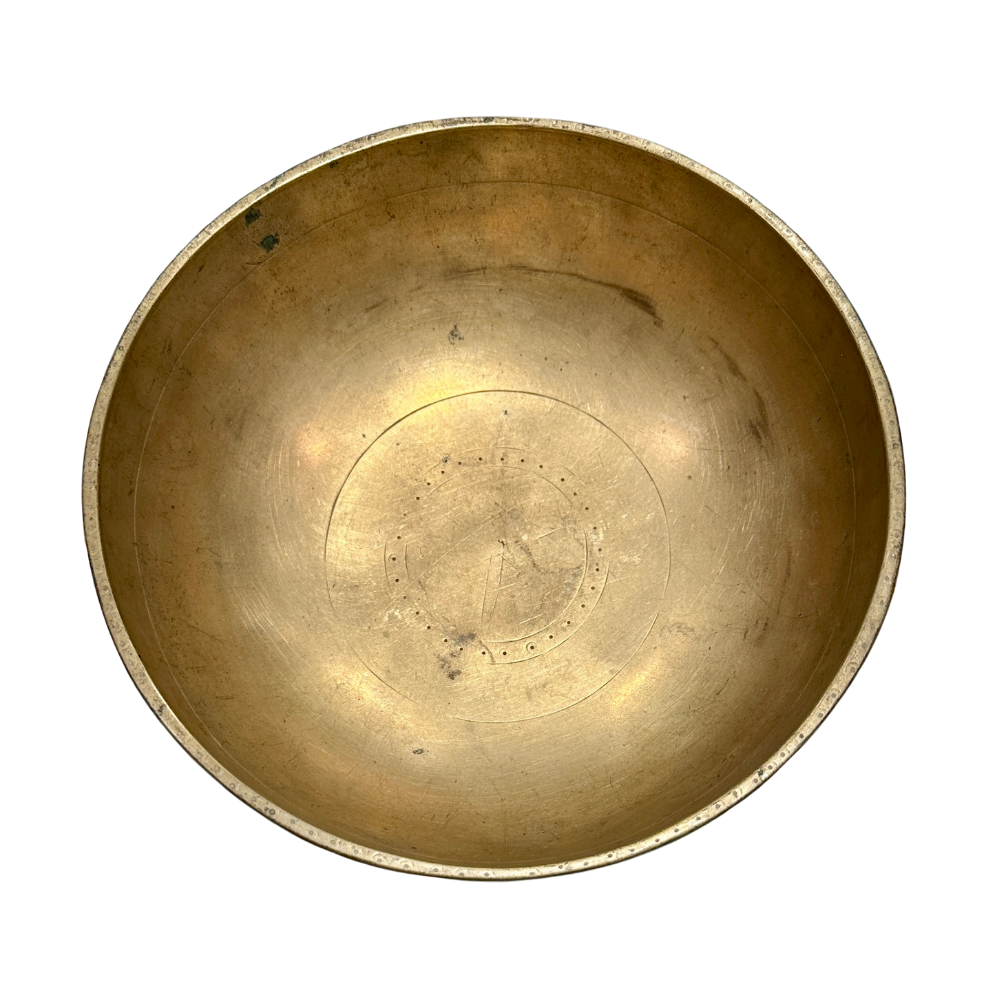 Antique Manipuri Singing Bowl 18cm Note F#3 IB250102