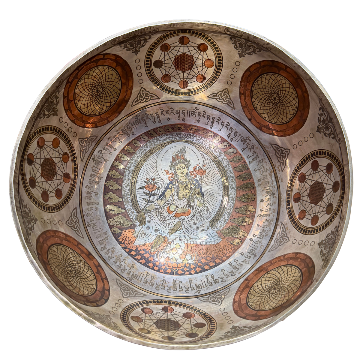 尼泊爾手工彩繪雕刻頌缽 Hand-Painted and Hand-Engraved Singing Bowl from Nepal