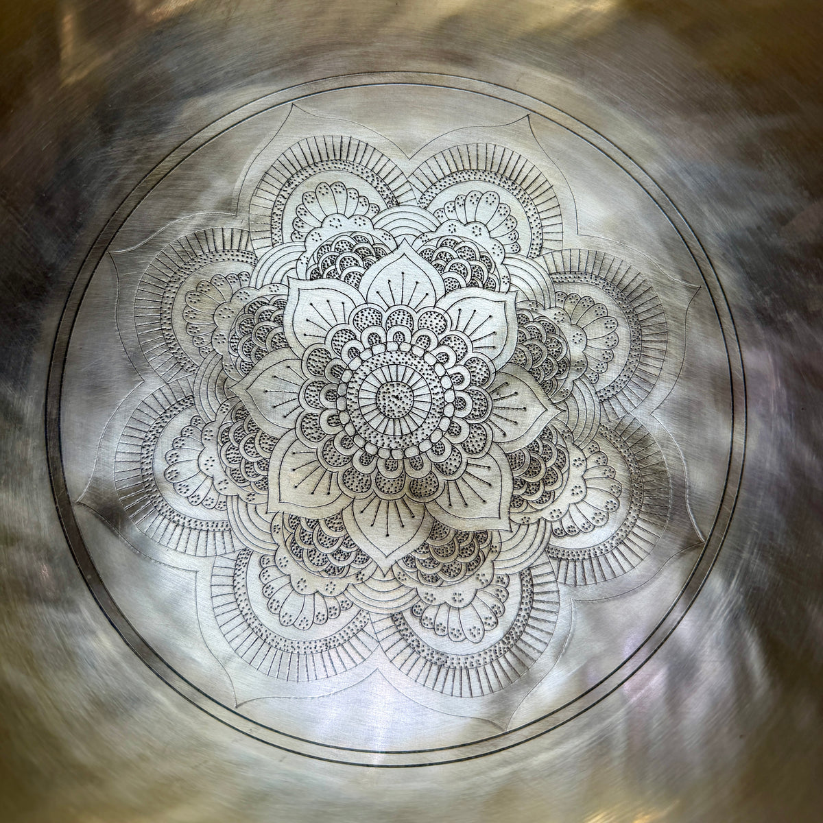 尼泊爾滿月雕花缽 Nepal Full Moon Carved Singing Bowl