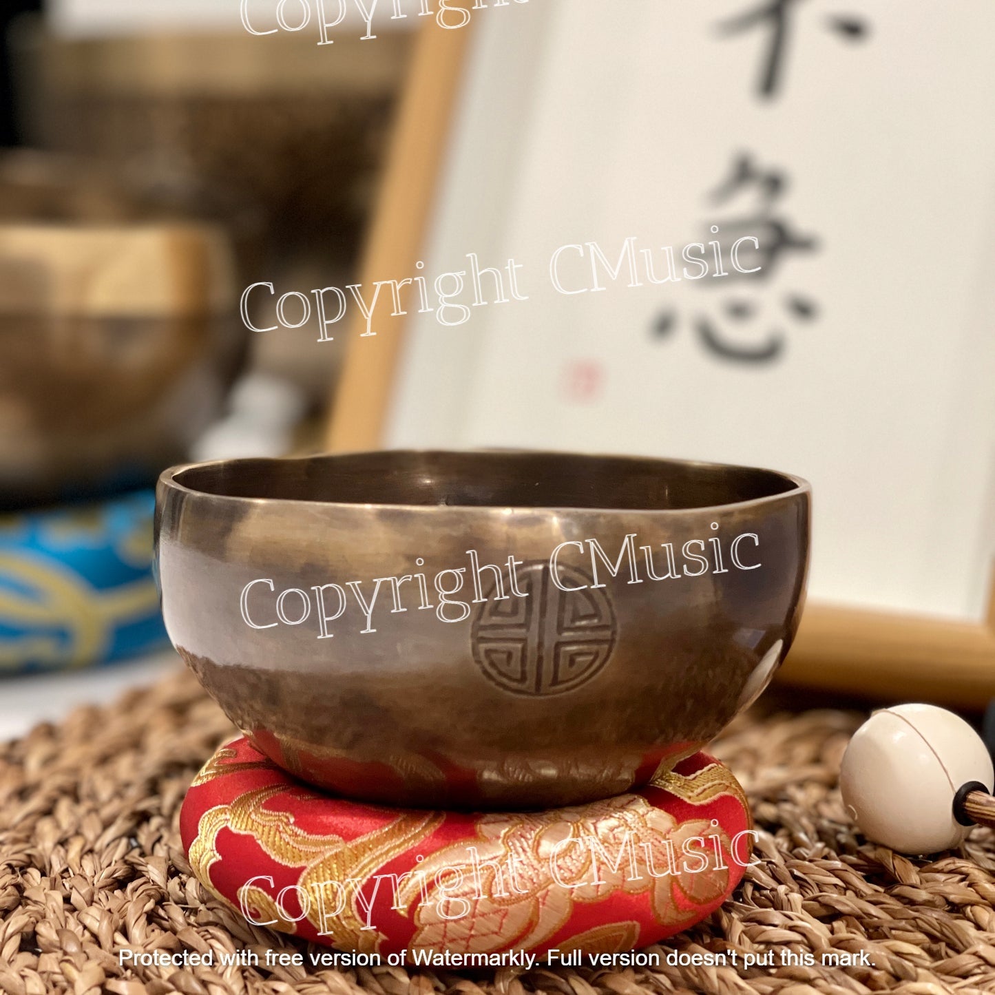 10-14cm Nepal Full Moon Singing Bowl 尼泊爾滿月頌缽
