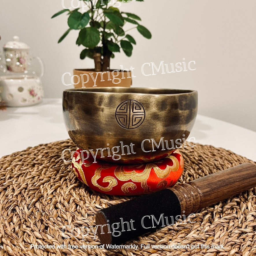 10-14cm Nepal Full Moon Singing Bowl 尼泊爾滿月頌缽
