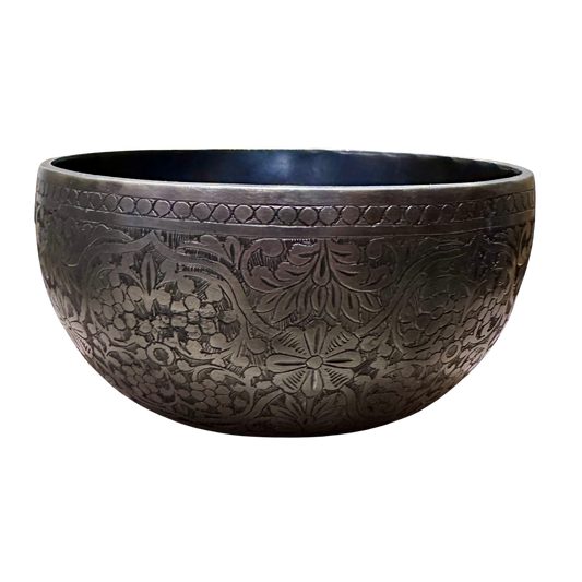 尼泊爾深色雕刻缽 15-20cm