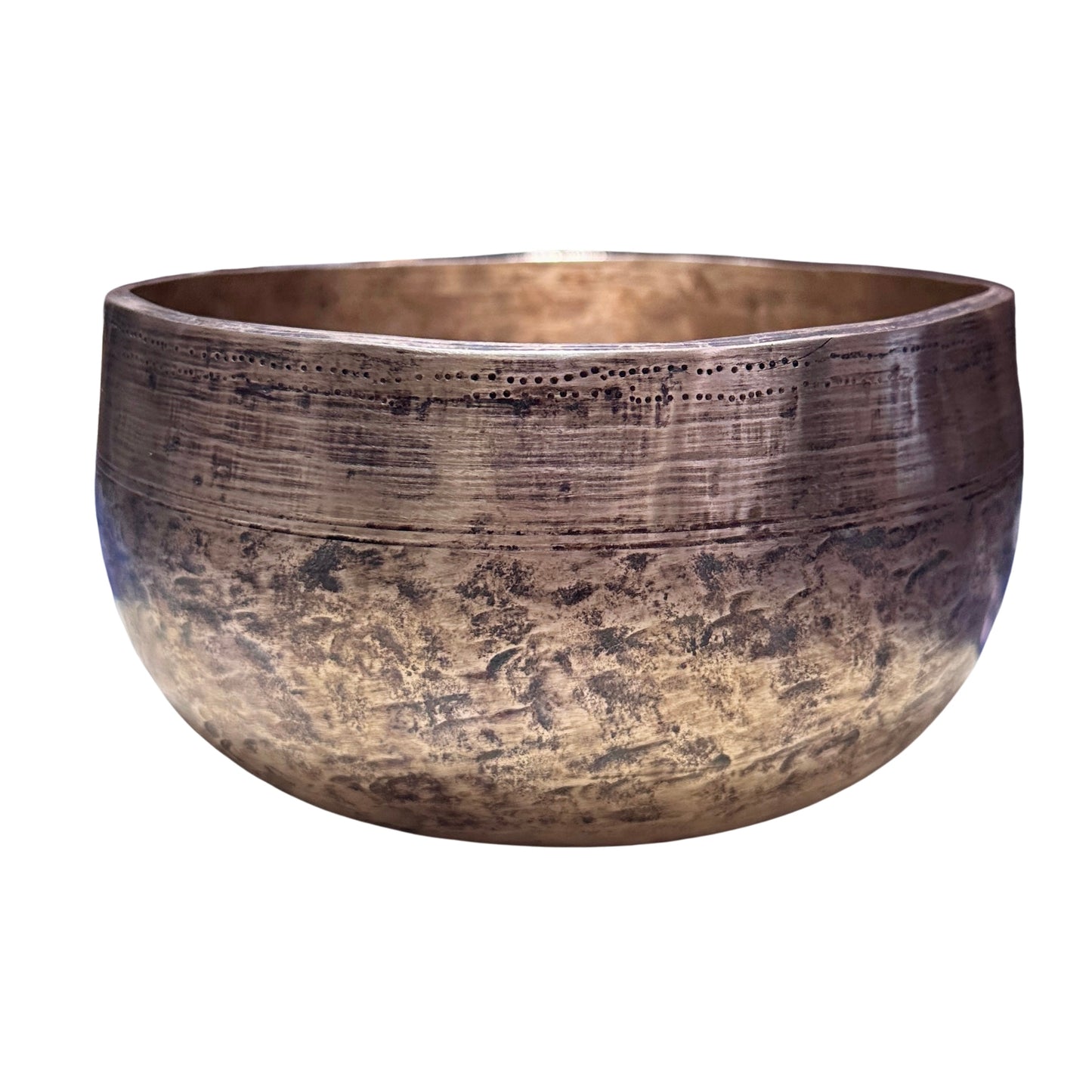 Old Singing Bowl 老頌缽 18cm-Note G3 海豚缽