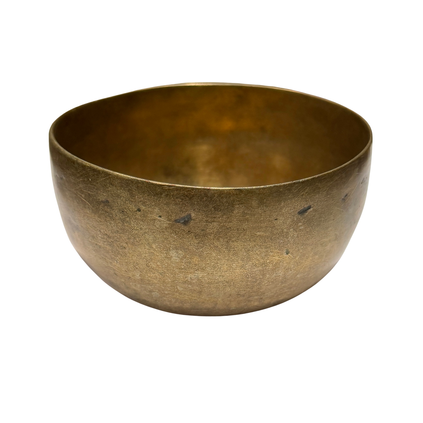 Old Singing Bowl 老頌缽 12cm-Note E4 海豚缽