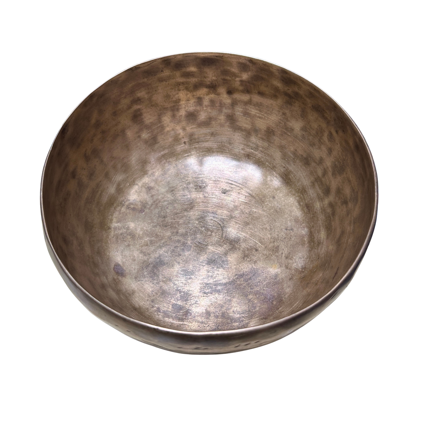 Old Singing Bowl 老頌缽 17cm-Note F#3 海豚缽