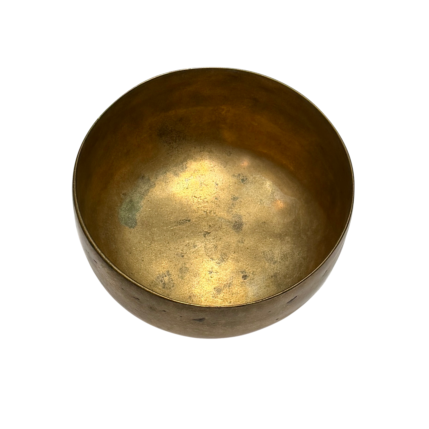 Old Singing Bowl 老頌缽 12cm-Note E4 海豚缽