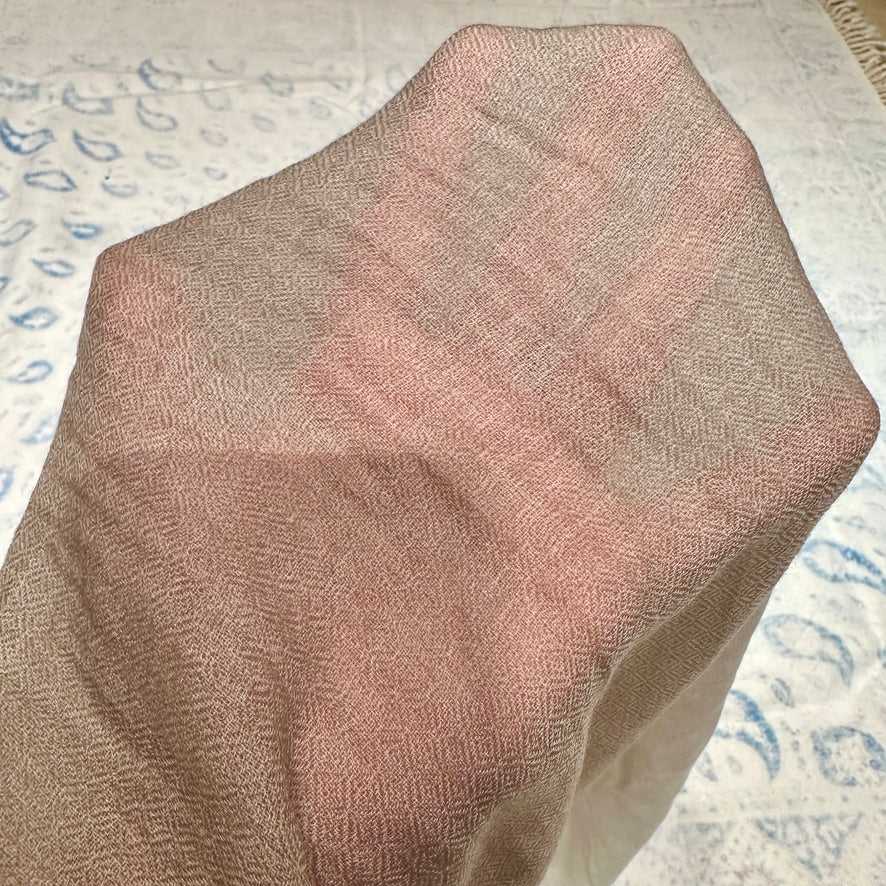 尼泊爾雙色薄身Baby Cashmere圍巾