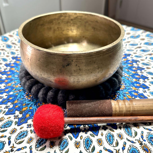 Old Singing Bowl 老頌缽 17cm Note D4 AB241034