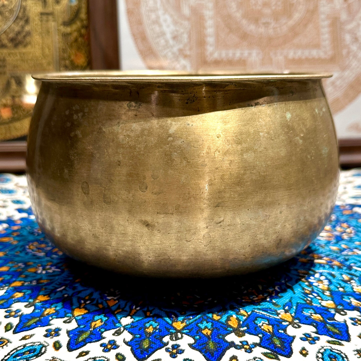 Old Singing Bowl 老頌缽 16cm Note G4 AB241009