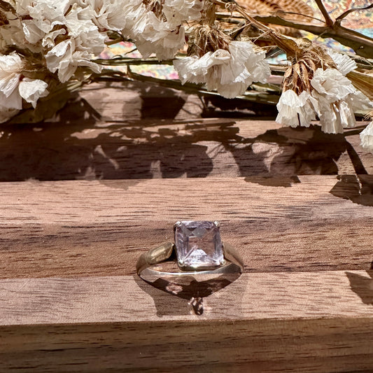 孔賽晶戒指-925純銀 天然水晶