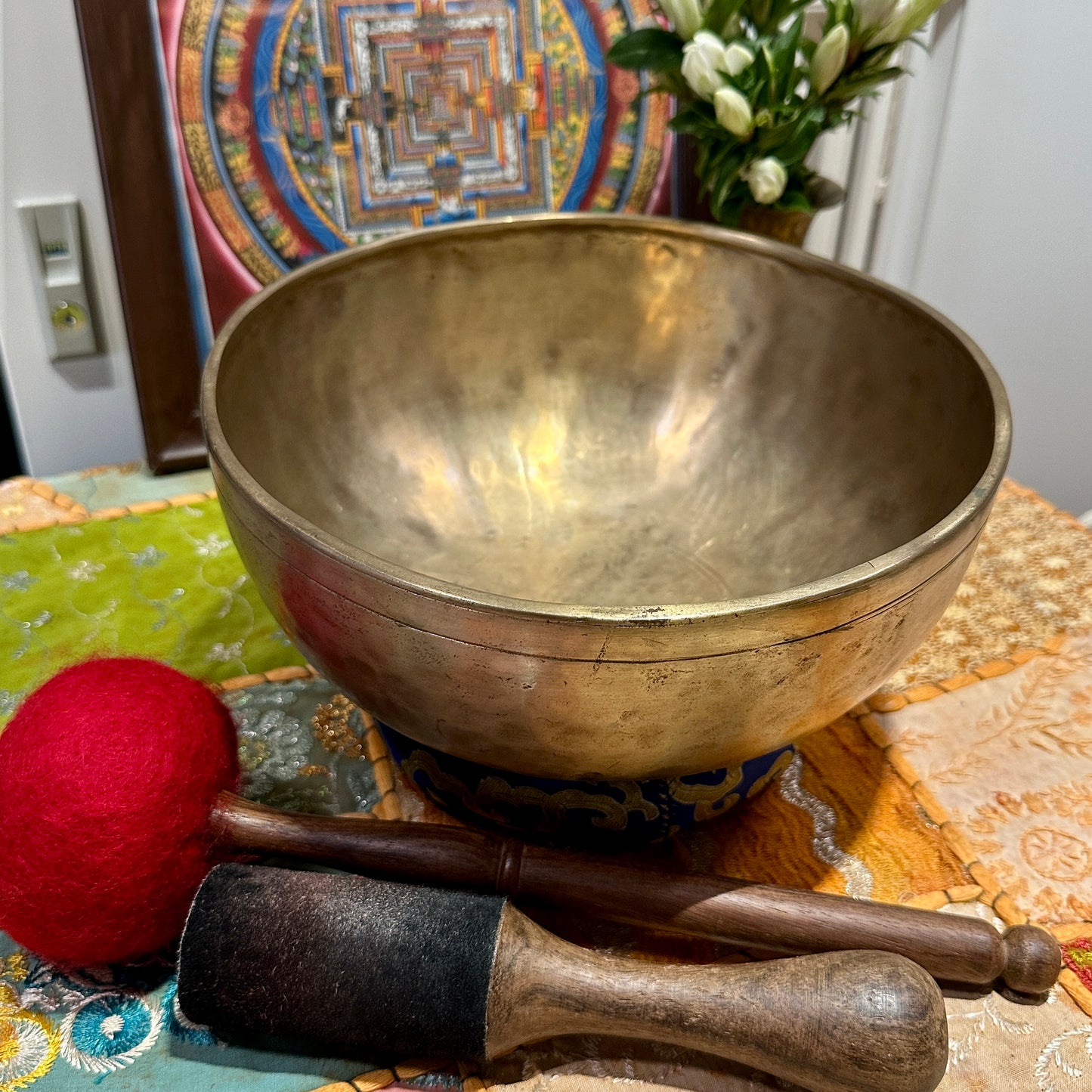Antique Jambati Singing Bowl 古董頌缽 24cm-Note C3 六折優惠