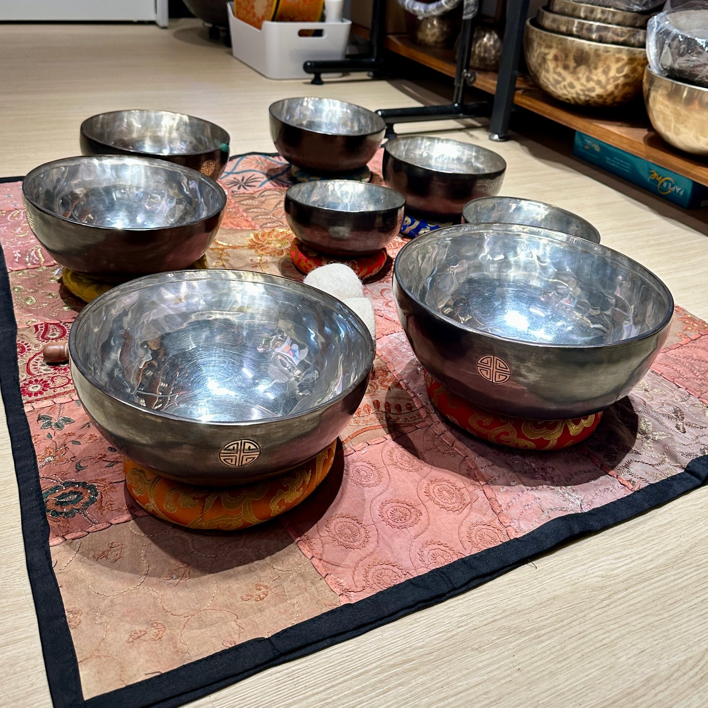 Full Moon Chakra Set 七輪手工滿月頌缽