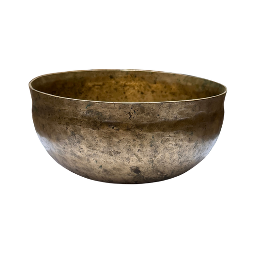 Antique Ultabati Singing Bowl 古董烏塔巴蒂頌缽 19cm-Note A2