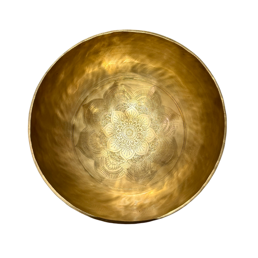 尼泊爾滿月雕花缽 Nepal Full Moon Carved Singing Bowl